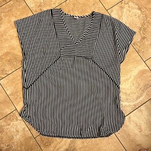 Target Xhilaration Black and White Striped Swimsuit Coverup